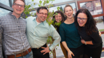 Spaß gehört dazu: Alice Körner (2.v.r.) und ihre Teilprojektgruppe.
