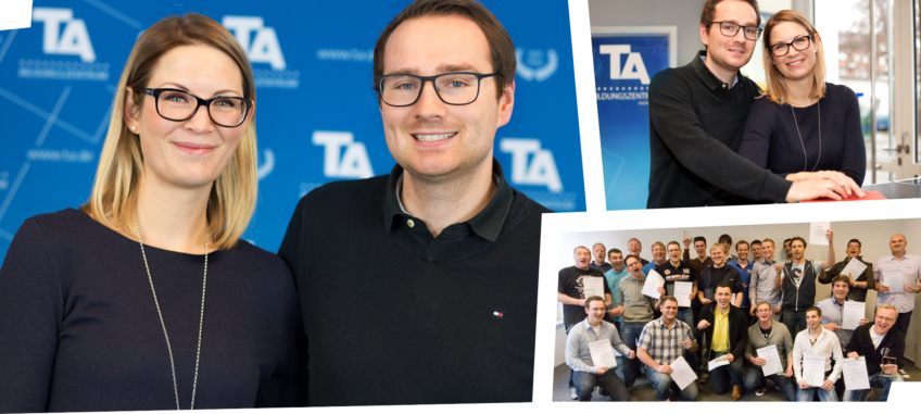 Katharina und Stefan Bolz haben sich am TA Bildungszentrum in Hameln kennengelernt.